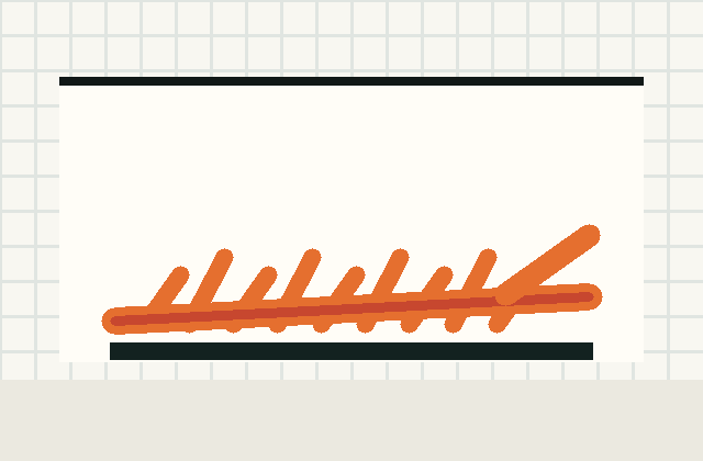 Before: corner lifts from the plate